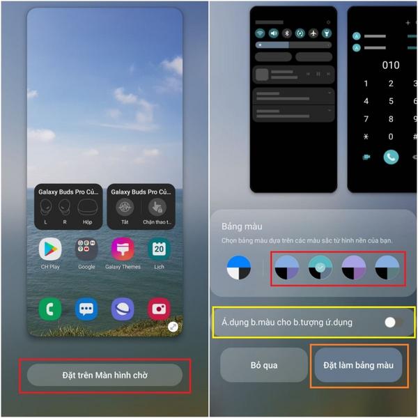 Sử dụng Chủ đề (Themes) từ Galaxy Store để thay đổi giao diện